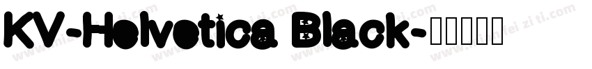 KV-Helvetica Black字体转换